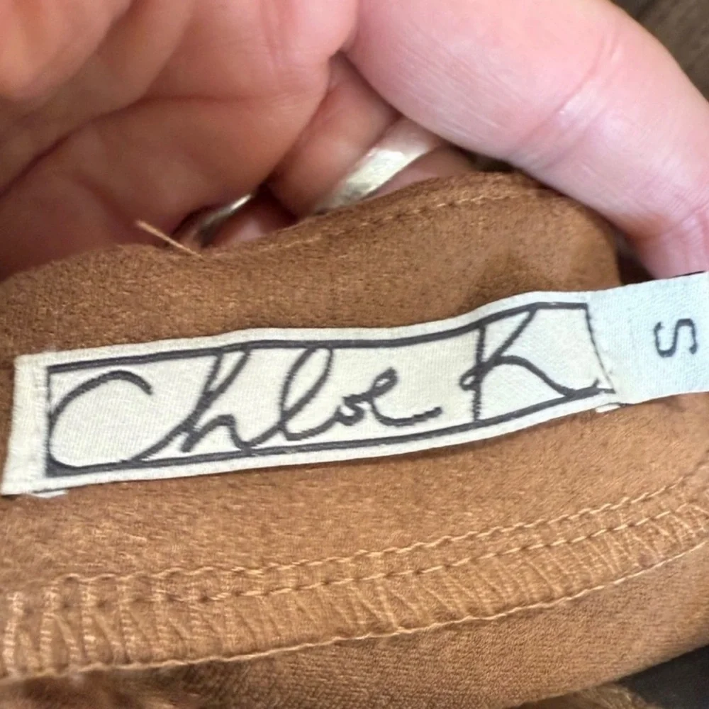Chloe K Brown Sleeveless Mini Dress